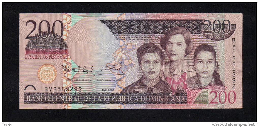 REPUBBLICA DOMINICANA - 200 Pesos Oro 2007 Circolate Belle - Repubblica Dominicana