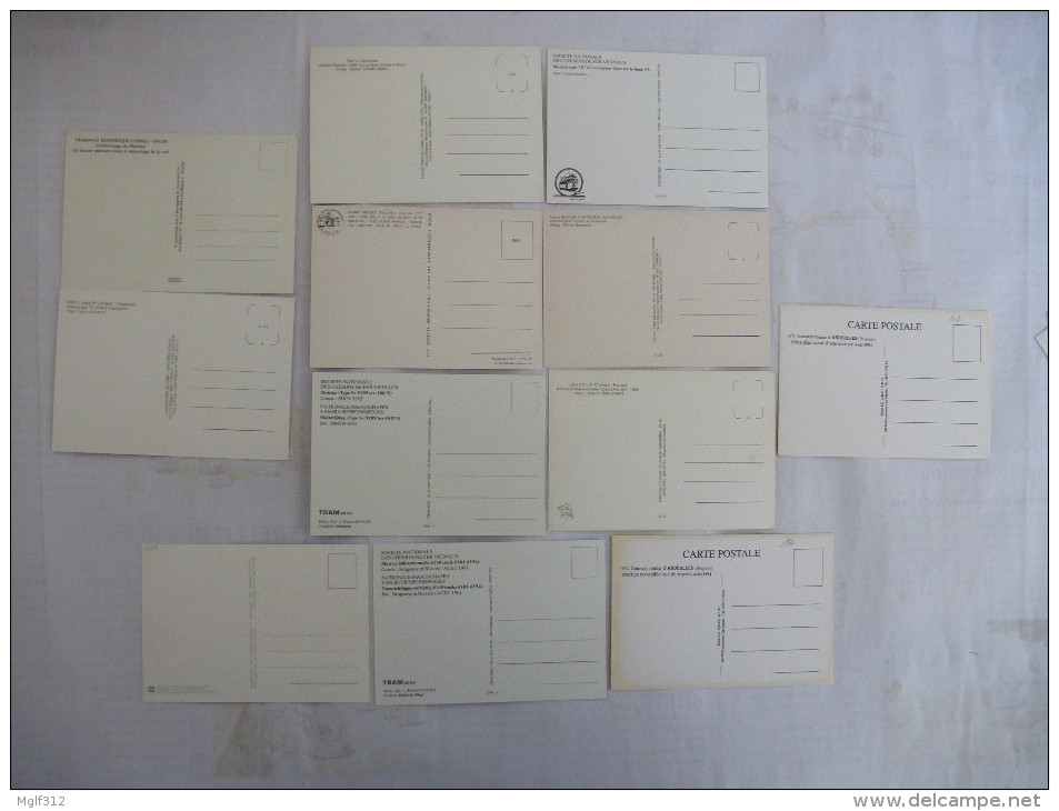 BELGIQUE : CHARLEROI TRAMWAYS SNCV Lot De 12 CPM - Voir Les Scans Recto Verso - Tramways