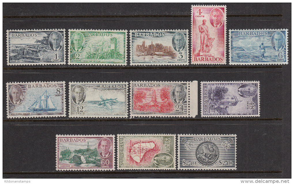 Barbados 1950 Mint No Hinge/mounted, See Desc, Sc# 216-227, SG 271-282 - Barbados (...-1966)