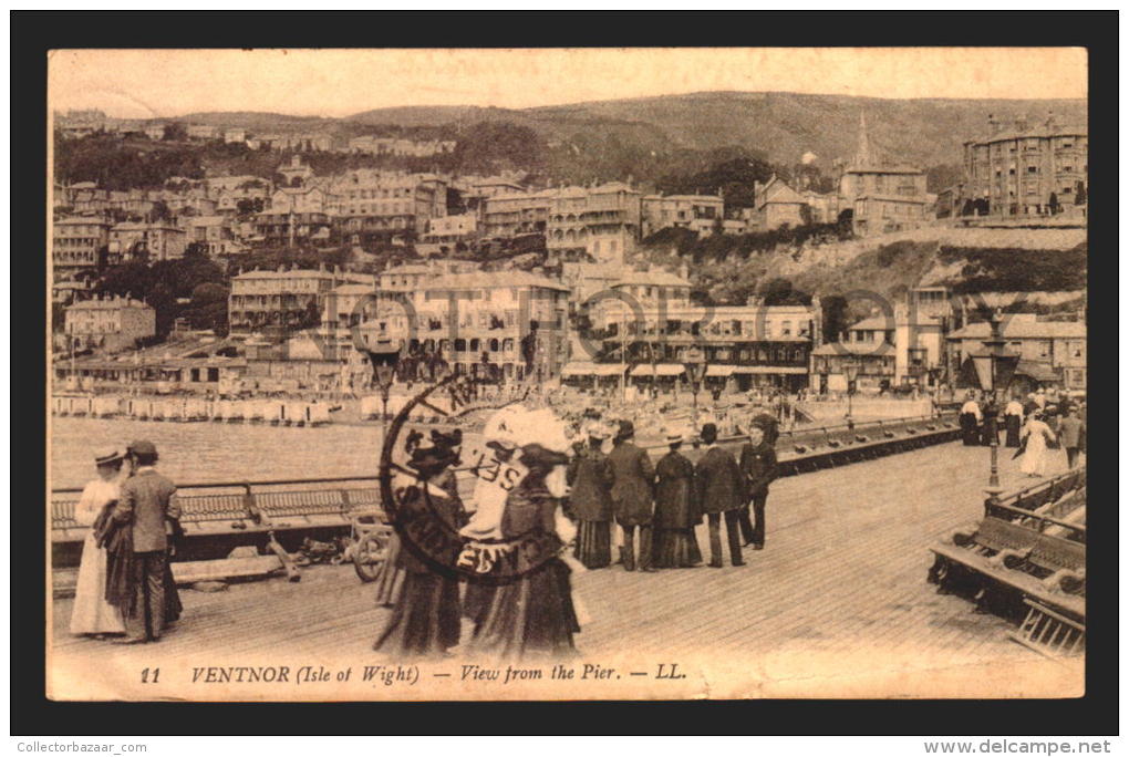 Ca1900 Ventnor Isle Of  Wight Used Posted In 1912 Vintage Original  POSTCARD CPA AK (W4_2207) - Ventnor