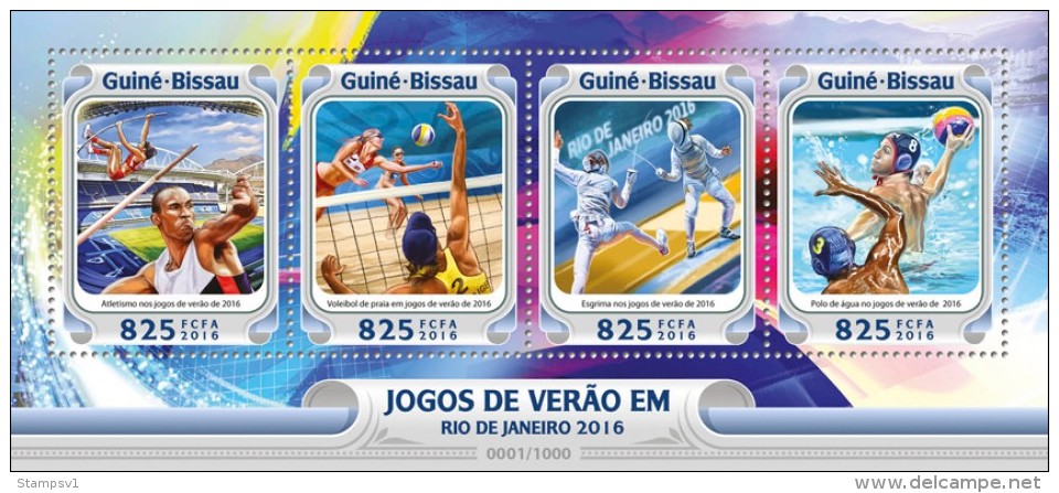 Guinea Bissau. 2016 Rio 2016. (101a) - Summer 2016: Rio De Janeiro