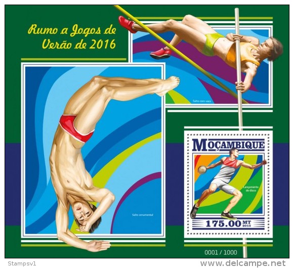 Mozambique. 2015 Summer Games 2016. (416b) - Estate 2016: Rio De Janeiro