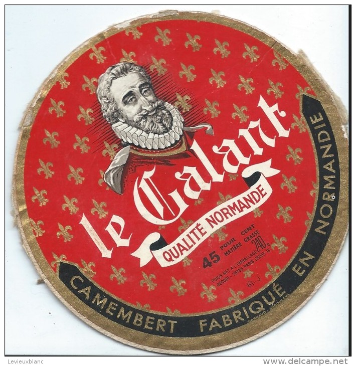 Etiquette De Fromage / Camembert/ Normandie/Le Galant/GECODI / Paris/Années 1960-70    FROM12 - Collections