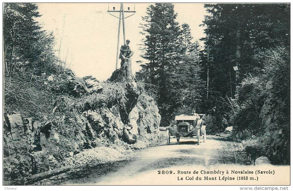 ROUTE DE CHAMBERY A NOVALAISE LE COL DU MONT LEPINE - Autres & Non Classés