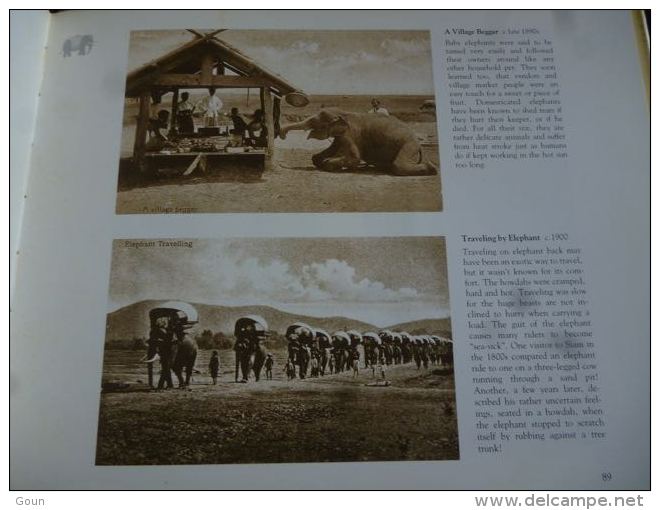 Book - Postcards of old Siam - Royalty Bangkok People Rural scenes Elephants - 96 pages - Thaïlande