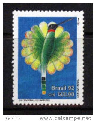 Brasil 1992 ** YT2052 Día Nacional De Lucha Contra La Diabetes. Colibrí Sobre Una Flor. National Day To Fight Diabetes. - Ungebraucht