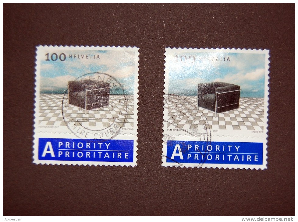 Suisse - 2003 DESIGN I Zumstein  1109 Dalles Horizontales & 1109H Dalles Verticales Avec Tabs - Abarten