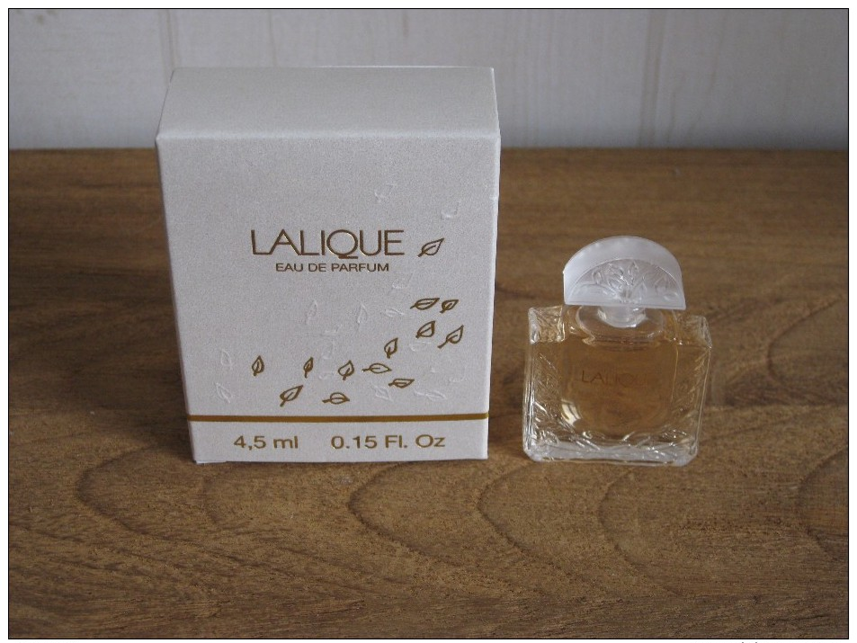 MINIATURE DE PARFUM LALIQUE DE LALIQUE  EAU DE PARFUM 4, 5ML. - Miniatures Femmes (avec Boite)