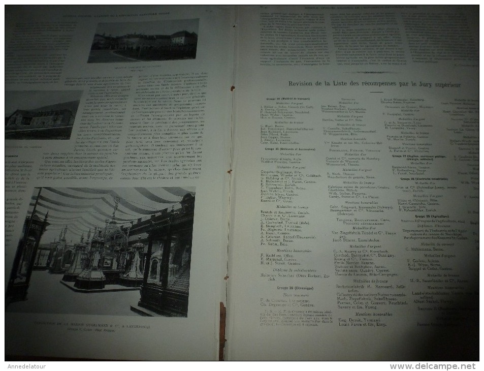 1896 N°47 JENS:Station laitière à FRIBOURG;Ecole agri. à Cernier;COUTELLERIE de table et de poche; Course radeau à BERNE