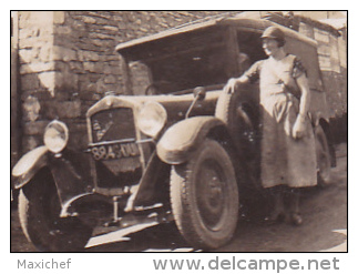 Photographie 5.8 X 8.5 - Norges (21) 1940 Début De Tournée Pour Cette Vendeuse Ambulante En De Dion Bouton KB 1928 - Cars