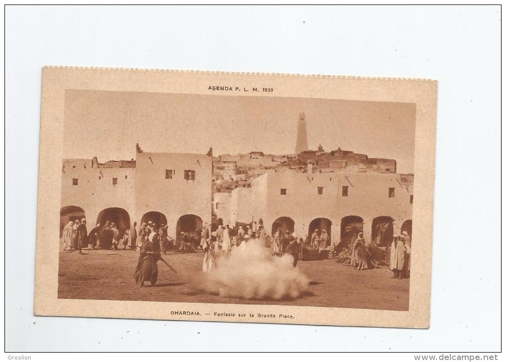 GHARDAIA  FANTASIA SUR LA GRANDE PLACE 1930 - Ghardaïa