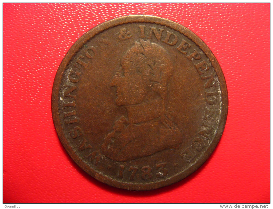 USA - Washington Colonial 07 KM#Tn36 - Large Military Bust, Metal Drip And Deformed - Koloniaal