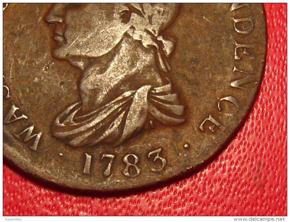 USA - Washington Colonial 04 KM#Tn38.1 - Draped Bust, No Button, Offcenter - Coloniales