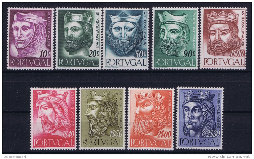 Portugal: Mi 835 - 843  E 806 - 814 MH/* 1955 - Neufs