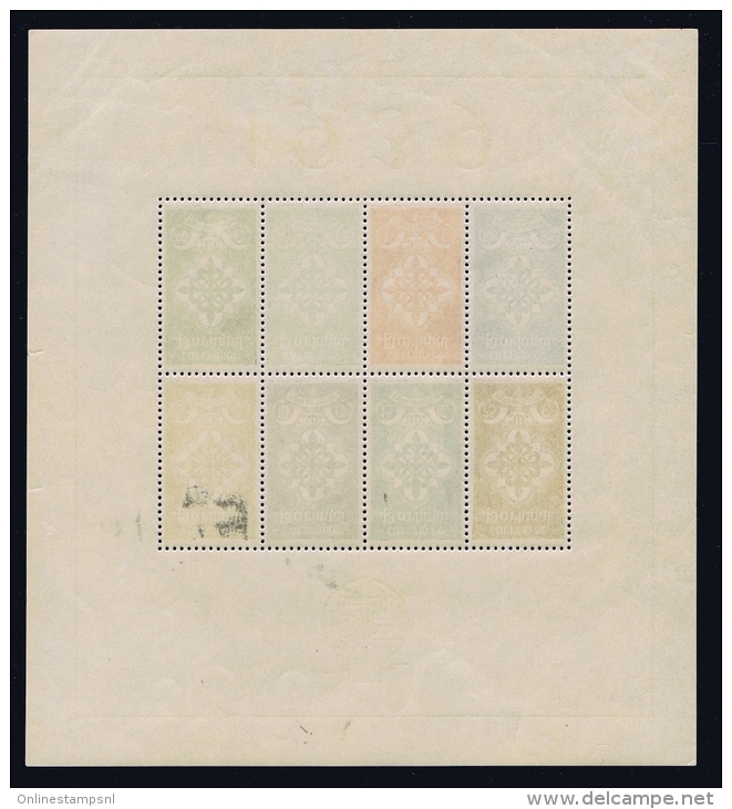 Portugal: Mi  Block Nr 1 MNH/**/postfrisch/neuf 1939 1940 Some Ink Or Album Black At The Back - Blocks & Sheetlets