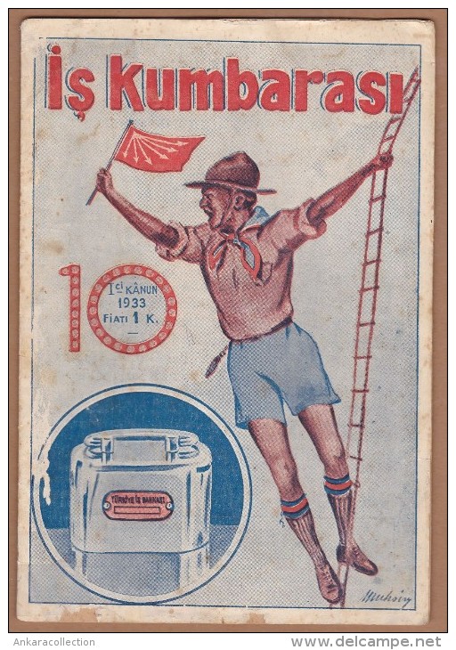 AC - TURKEY - PIGGY BANK MAGAZINE IS BANKASI 1933 NO 33 IVAN KREUGER MATCH KING - Revues & Journaux