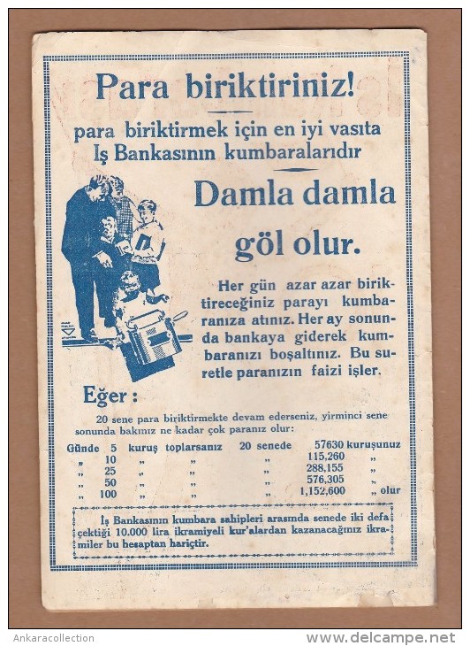 AC - TURKEY - PIGGY BANK MAGAZINE IS BANKASI 1933 NO 33 IVAN KREUGER MATCH KING - Revues & Journaux