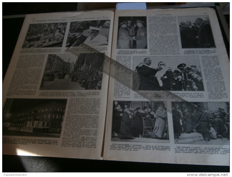 Le Patriote Illustré 41 (09/10/1938) : Boom, Konferenz München 1938, Hitler, Etc - 1900 - 1949