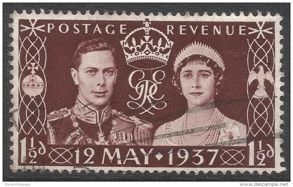 Great Britain. 1937 KGVI Coronation 1½d Used. SG 461 - Used Stamps