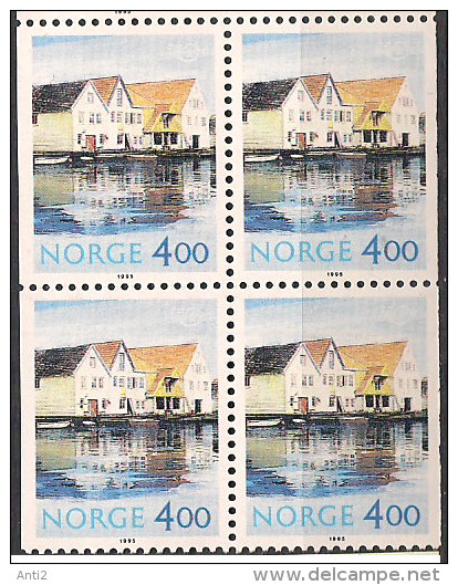 Norway Norge 1995 Nordic Tourist Stamps, Scenery Skudeneshavn Mi 1176 Two Pairs, MNH(**) - Nuovi