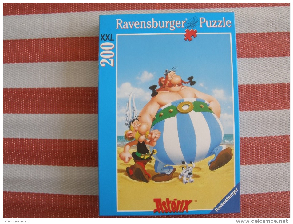 ASTERIX - PUZZLE 200 PIECES XXL - RAVENSBURGER - TOURNEE DES PLAGES - 36x49cm COMPLET ETAT EXCELLENT - Astérix