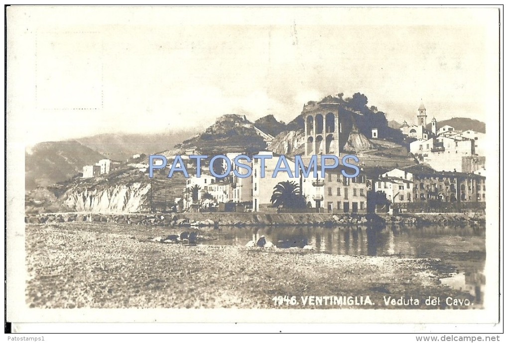 33912 ITALY VENTIMIGLIA IMPERIA VIEW OF LEAD VIEW PARTIAL POSTAL POSTCARD - Autres & Non Classés