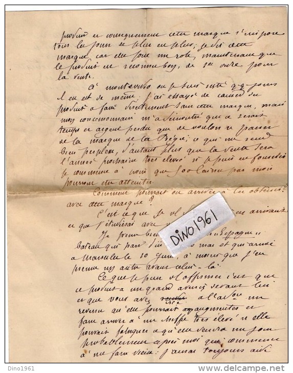 VP3518 - Lettre De Mr A. FRAYSSE  Agent Spécial Pour La Vente De Jus De Tabac à BUENOS AIRES à Mr SCHLOESING à PARIS - Documents