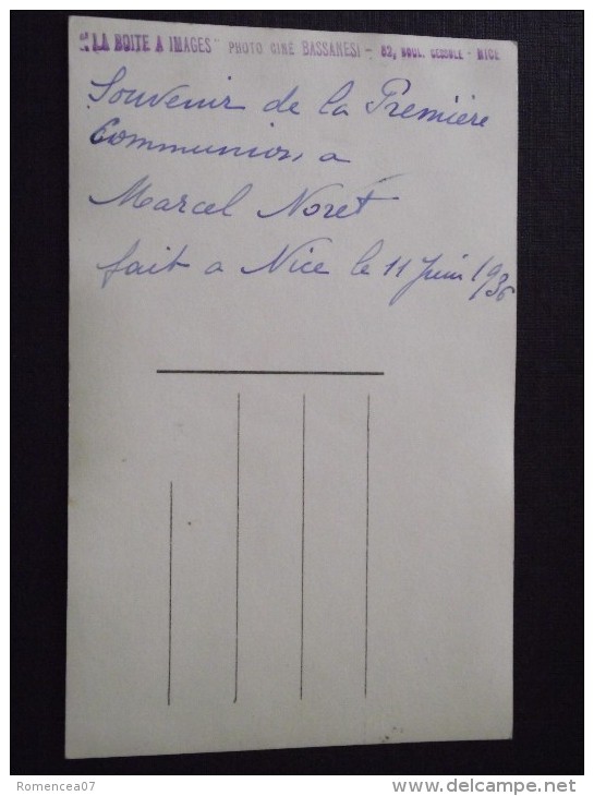 COMMUNIANT En TENUE De MARIN - Marcel N. - Carte-photo - 11 Juin 1936 - Non Voyagée - A Voir ! - Comunioni