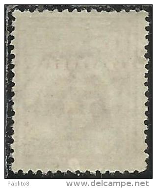 TIENTSIN  1918 1919 SOPRASTAMPATO D'ITALIA ITALY OVERPRINTED CENT. 1 SU 2 C VARIETA' SOPRASTAMPA CAPOVOLTA VARIETY  MLH - Tientsin