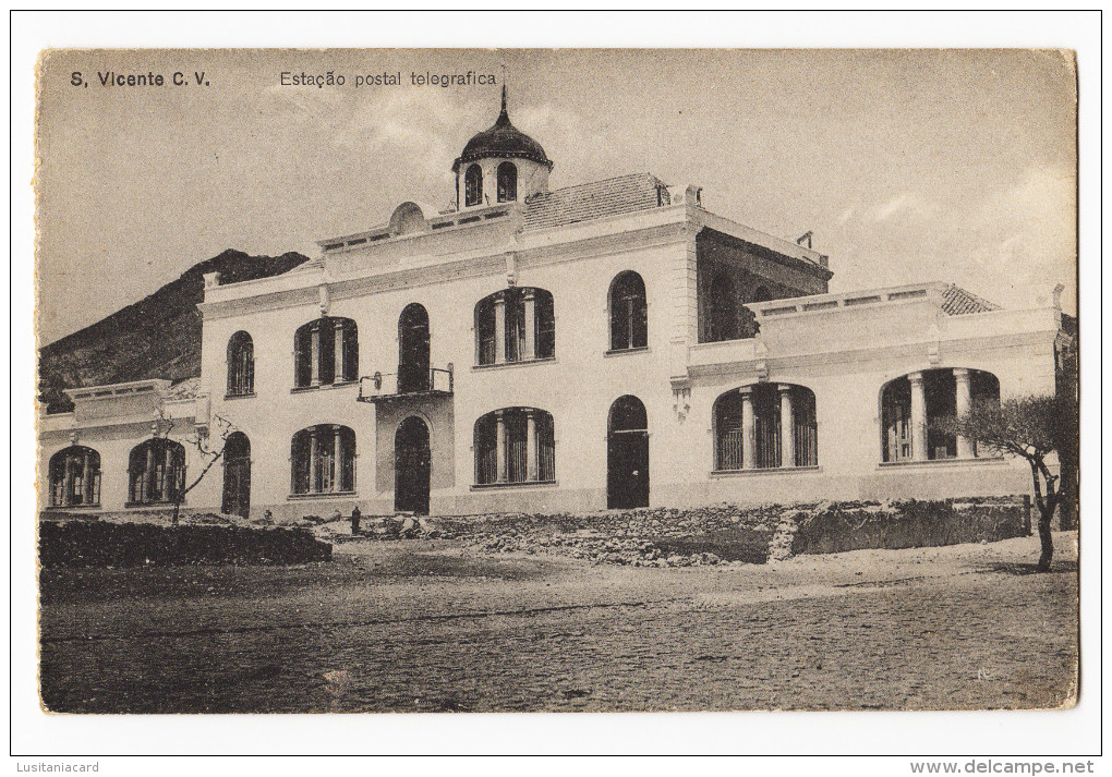 SÃO VICENTE - ESTAÇÃO DOS CORREIOS  Carte Postale - Cape Verde