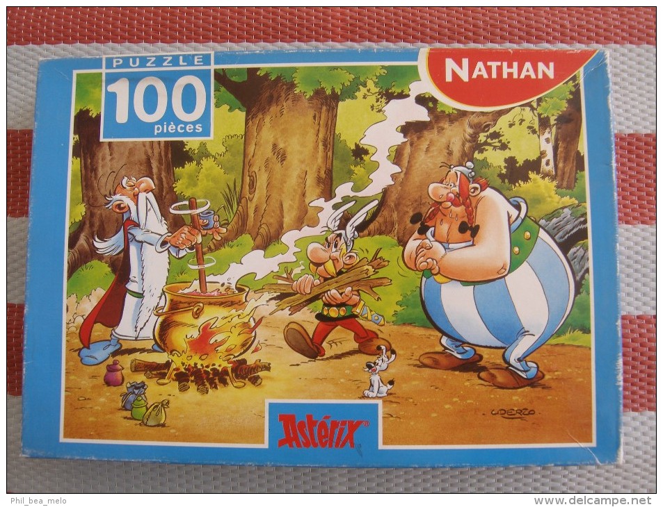 ASTERIX - PUZZLE 100 PIECES - NATHAN - LA POTION MAGIQUE - OCCASION COMPLET TRES BON ETAT - Astérix