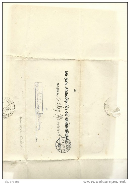 1915. BROMBERG --BYDGOSZCZ   ENTIRE  LETTER. SOLICITOR  LETTER - COMPLAINT - THEFT- - Lettres & Documents