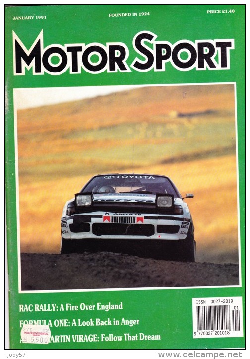 MOTOR SPORT - JANUARY 1991 - RAC RALLY - Sport