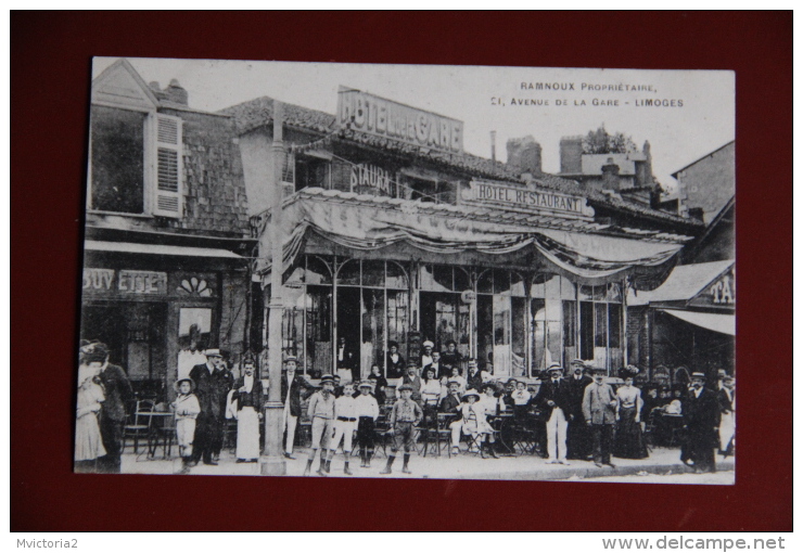 LIMOGES - Hotel Restaurant De La Gare, RAMNOUX Propriétaire , 21 Avenue De La Gare. - Limoges