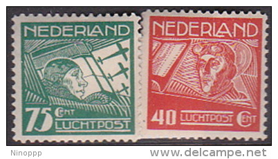 Netherlands 1928 Aviators Set Mint Hinged - Unused Stamps