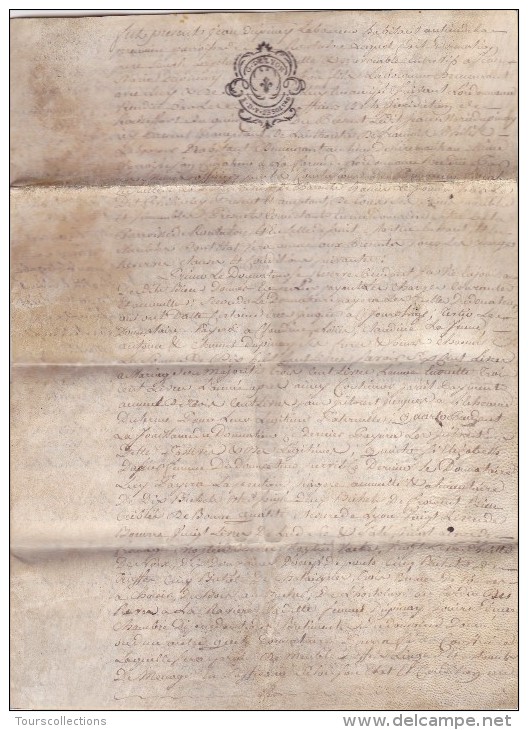 ACTE NOTARIE Donation 1790 @ Jean Dupinay à Routalon Laboureur Près De LYON @ Avoué Avocat Huissier Mr Ducreux Notaire - Manuskripte