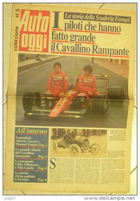 AUTO OGGI COLLEZIONE - LA STORIA DELLA SCUDERIA FERRARi - 1991 - Motores