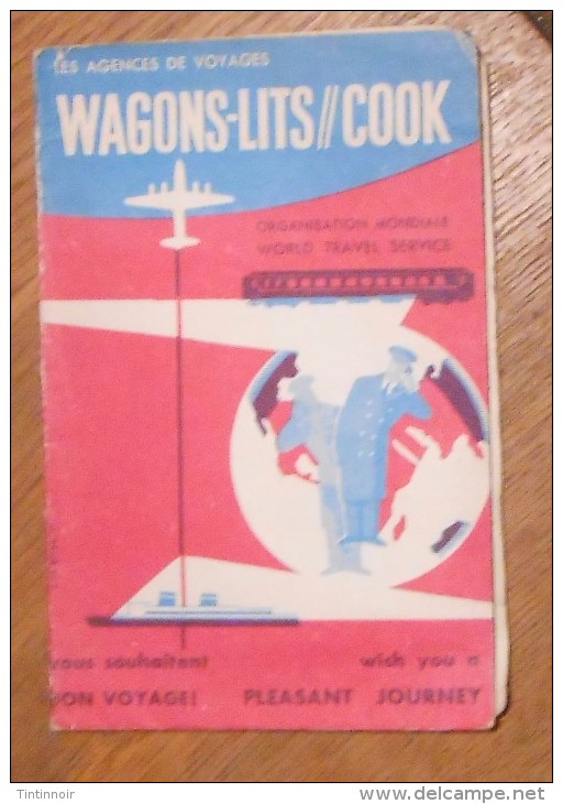 VIEILLE POCHETTE WAGONS-LITS COOK AGENCE DE VOYAGE Années 50 GEVACOLOR PORTE DOCUMENT - Dépliants Turistici