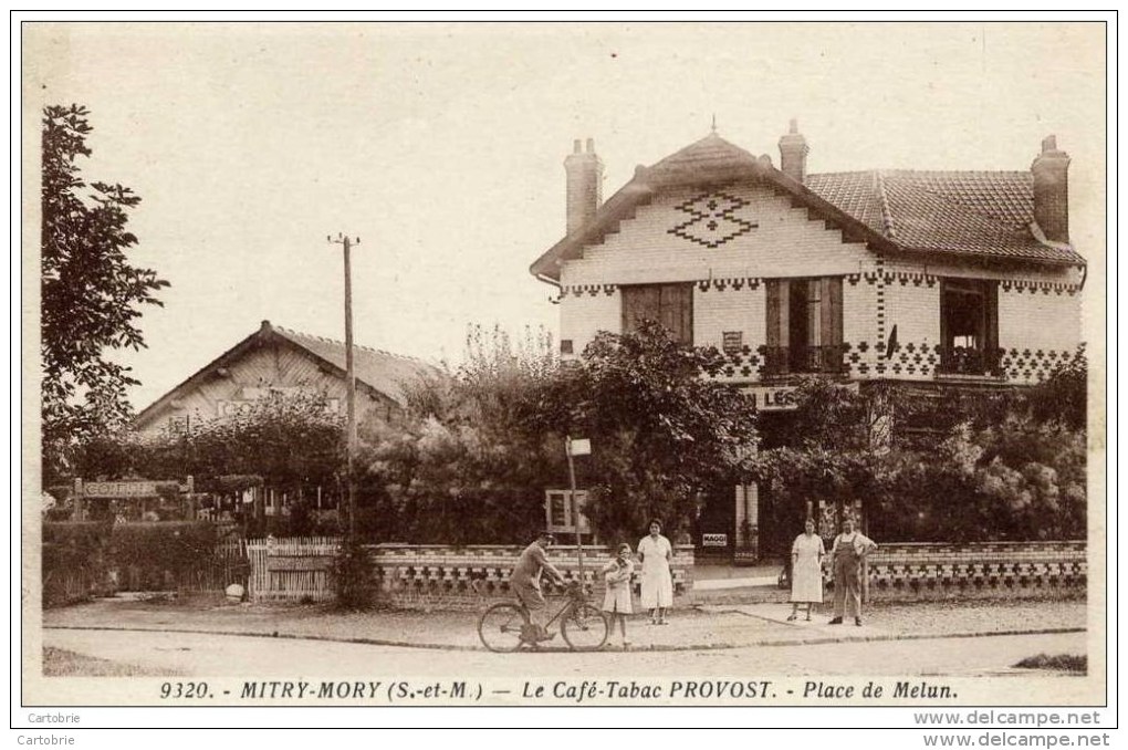 77-MITRY-MORY-Le Café-Tabac PROVOST-Place De Melun-animée SUPERBE - Mitry Mory