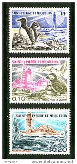 Saint Pierre Miquelon 1975  Phares 445/47 Neuf Sans Trace. - Ongebruikt