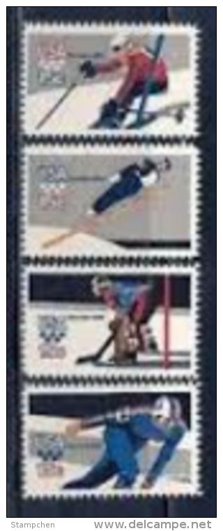 1980 USA Winter Olympic Games Stamps Sc#1795-98 Sport Skating Skiing Ski Jump Ice Hockey - Skateboard