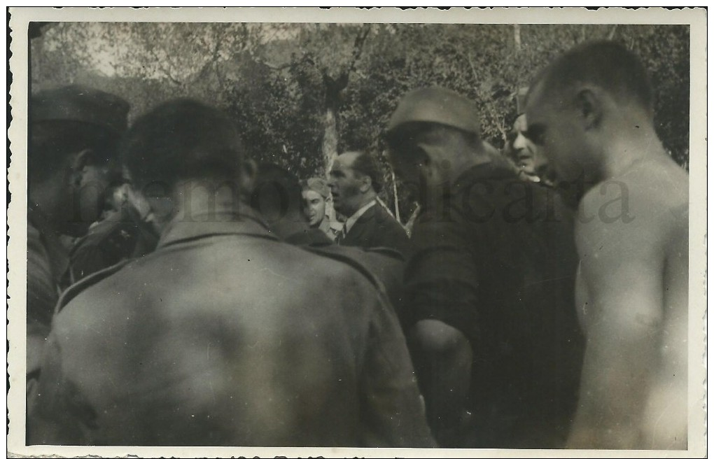 Fotografia/cartolina Originale/Milizia Volontaria Div. 3 Gennaio Montecorvino Rovella 1935 - Guerra, Militari