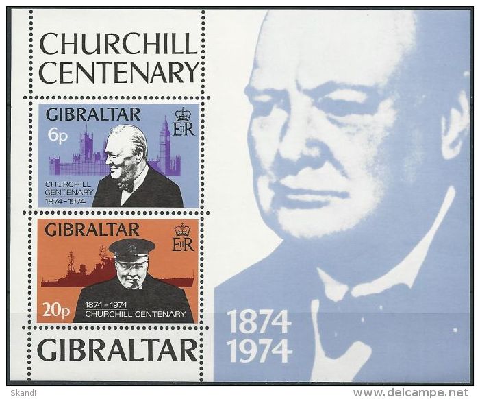 GIBRALTAR 1974 MI-NR. Block 1 ** MNH (101) - Gibraltar