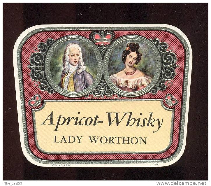 Etiquette De  Whisky  Abricot  -   Lady Worthon - Whisky