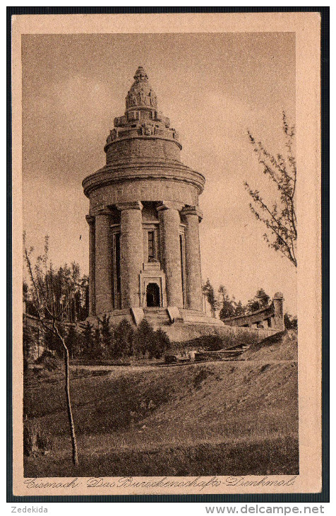 1776 - Ohne Porto - Alte Ansichtskarte - Eisenach Buschenschaftsdenkmal Denkmal Gravüre Karte N. Gel. Jagemann - Monuments