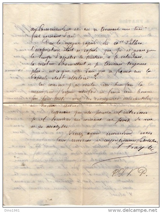 VP3524 - Lettre De Mr A. FRAYSSE Agent Spécial Des Manufacture De L´Etat à BUENOS AIRES & PARIS Concernant  Tabac - Documents