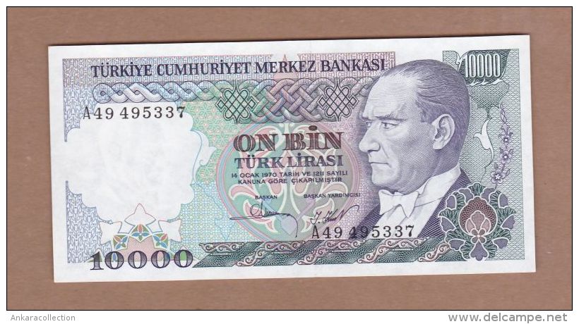 AC - TURKEY 7th EMISSION 10 000 TL A UNCIRCULATED - Turkije