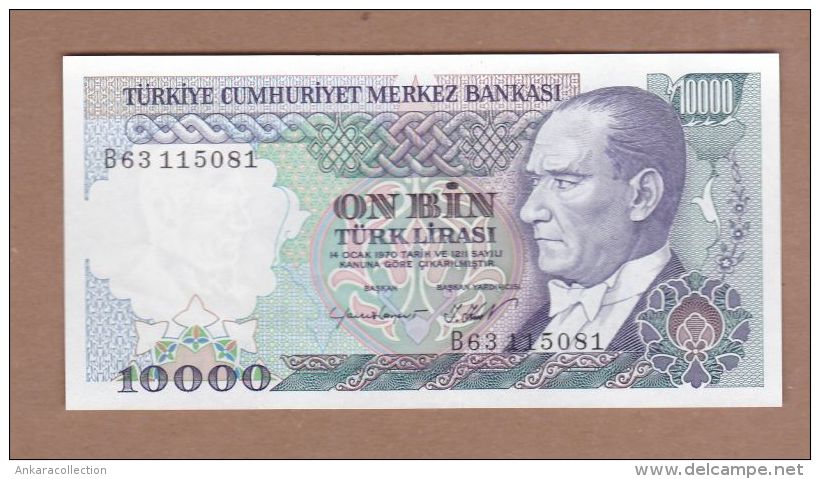 AC - TURKEY 7th EMISSION 10 000 TL B UNCIRCULATED - Turchia