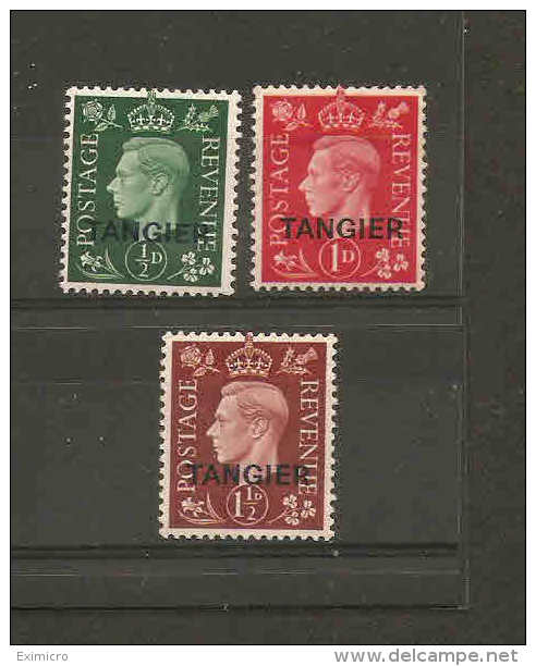 MOROCCO AGENCIES (TANGIER) 1937 SET SG 245/247 MOUNTED MINT  Cat £32 - Morocco Agencies / Tangier (...-1958)