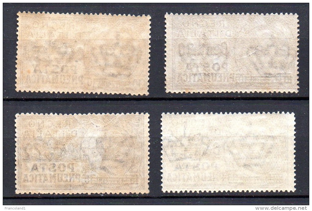 1924 - Regno P. Pneumatica Sovrast. N 4-7 Completa Integri MNH** - Pneumatic Mail